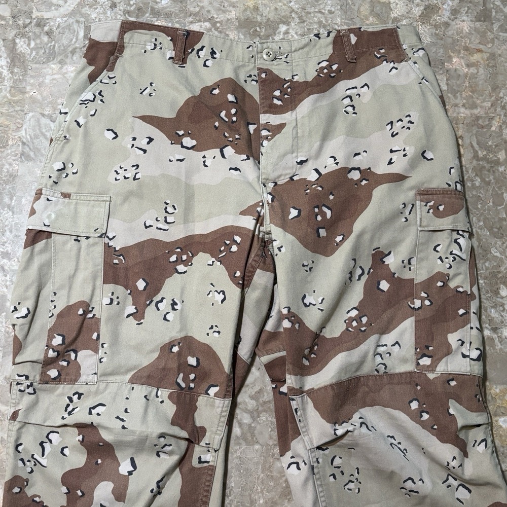 Vintage Military Pants Mens 38x31 Desert Chocolate Chip Camo 80s 1986